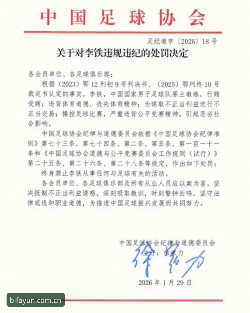 **中国足坛“大扫除”终局之战：终身禁足与5年禁足名单，行业洗牌后的新秩序与旧伤痕**